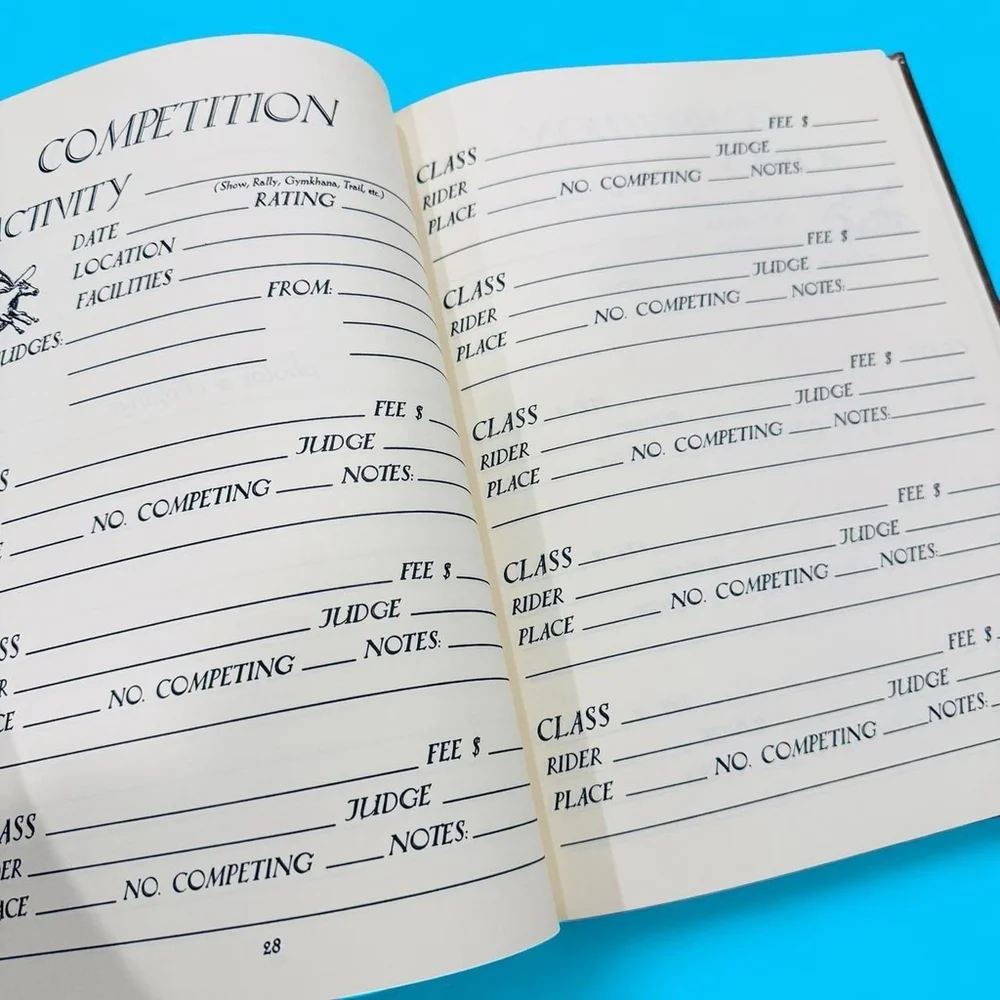 Horseman’s Diary Vintage Equestrian Record Book Show Log Journal 1979